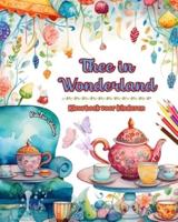 Thee in Wonderland - Kleurboek Voor Kinderen - Creatieve Illustraties Van De Betoverende Wereld Van Thee