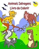 Animais Selvagens Livro De Colorir