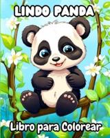 Lindo Panda Libro Para Colorear