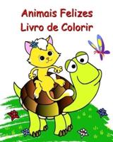 Animais Felizes Livro De Colorir