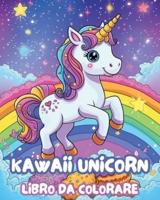 Kawaii Unicorn Libro Da Colorare