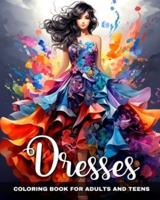 Dresses Coloring Book for Adults and Teens