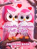 Adorable Creatures Full of Love Coloring Book Source of Infinite Creativity Perfect Valentine's Day Gift