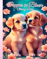 Puppies in Bloom Coloring Book