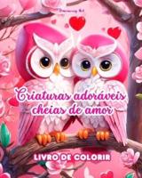 Criaturas Adoráveis Cheias De Amor Livro De Colorir Fonte De Criatividade Infinita Ideal Para O Dia Dos Namorados