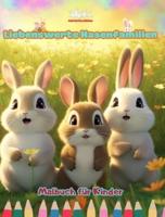 Liebenswerte Hasenfamilien - Malbuch Für Kinder - Kreative Szenen Von Bezaubernden Und Verspielten Kaninchenfamilien