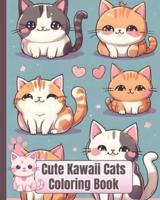 Cute Kawaii Cats Coloring Book