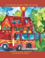 Coloring Book Fire Station