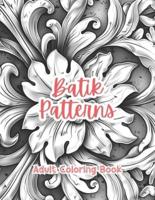 Batik Patterns Adult Coloring Book Grayscale Images By TaylorStonelyArt