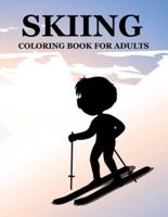 Skiing Coloring Book For Adults
