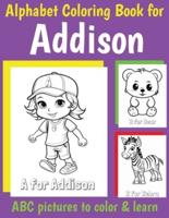 ABC Coloring Book for Addison