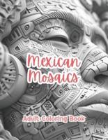 Mexican Mosaics Adult Coloring Book Grayscale Images By TaylorStonelyArt