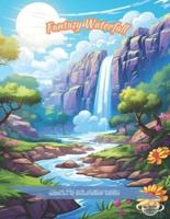 Fantasy Waterfall Adult Coloring Book
