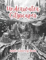 Underwater Cityscapes Adult Coloring Book Grayscale Images By TaylorStonelyArt