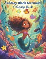 Black Mermaid Coloring Book