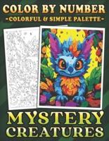 Color by Numbers Colorful & Simple Color Palette Mystery Creatures