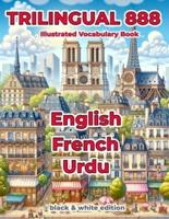 Trilingual 888 English French Urdu Illustrated Vocabulary Book