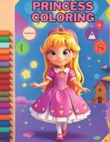 Enchanted Princess Coloring Book for Kids