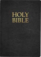 KJVER Holy Bible, Large Print, Black Genuine Leather, Thumb Index