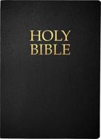 KJVER Holy Bible, Large Print, Black Bonded Leather, Thumb Index