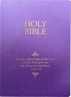 KJVER Holy Bible, Delight Yourself In The Lord Life Verse Edition, Large Print, Royal Purple Ultrasoft