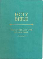 KJVER Holy Bible, Trust In The Lord Life Verse Edition, Large Print, Coastal Blue Ultrasoft