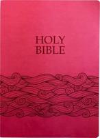 KJVER Holy Bible, Wave Design, Large Print, Berry Ultrasoft