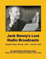 Jack Benny's Lost Radio Broadcasts - Volume Three