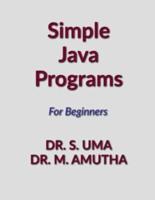 Simple Java Programs