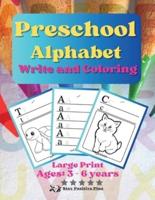 Preschool Alphabet Write and Coloring