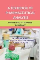 A Textbook of Pharmaceutical Analysis