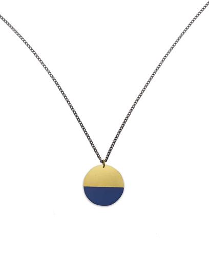 Blue Circle Froebel Gifts Necklace