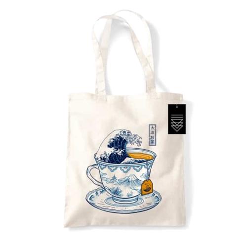 Vincent Trinidad (The Great Kanagawa Tea) Natural Tote Bag