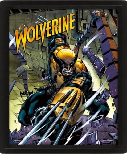 Wolverine (Berserker Rage) 3D Lenticular Poster (Framed)