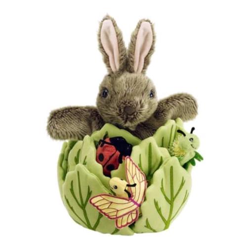 Rabbit in a Lettuce (with 3 Mini Beasts) Soft Toy