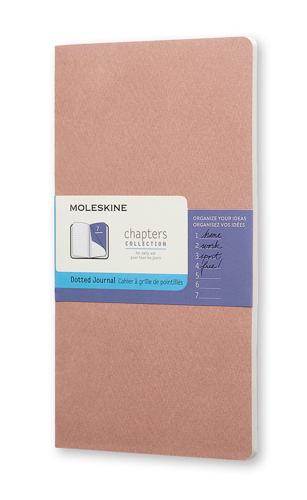 Moleskine Chapters Journal Old Rose Slim Medium Dotted