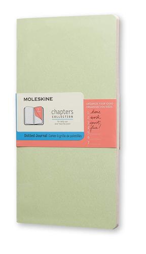 Moleskine Chapters Journal Mist Green Slim Medium Dotted