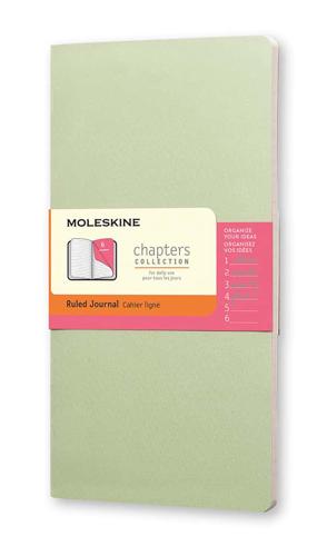 Moleskine Chapters Journal Mist Green Slim Medium Ruled