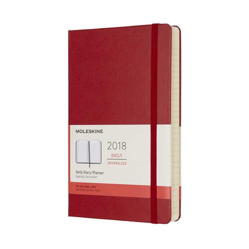 Moleskine 12 month Daily 2018 Planner Diary - Large Hard cover