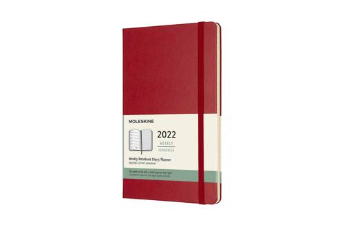 Moleskine 2022 12-Month Weekly Large Hardcover Notebook