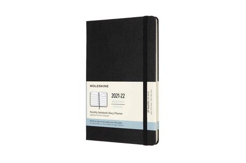 Moleskine 2022 18-Month Monthly Large Hardcover Notebook