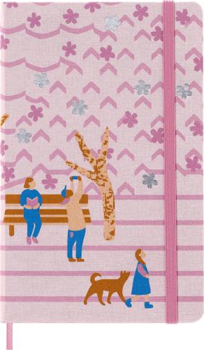 Moleskine - Sakura (Limited Edition by Yuri Himuro) - 'Bench' - Large / Fabric Hard Cover / Plain