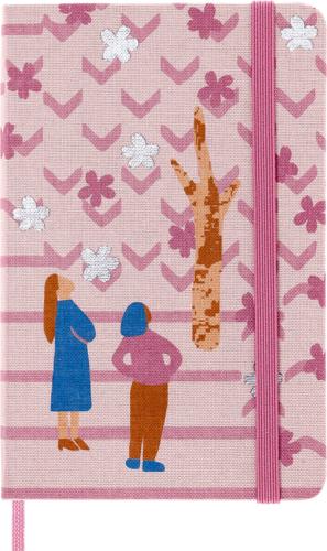 Moleskine - Sakura (Limited Edition by Yuri Himuro) - 'Couple' - Pocket / Fabric Hard Cover / Ruled