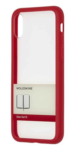 Moleskine Red Tpu Band iPhone 10 Hard Case