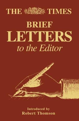 Brief Letters to the Editor