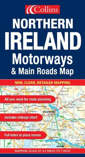 Motorways and Main Roads Map Northern Ireland