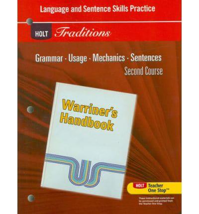 Holt Traditions Warriner's Handbook