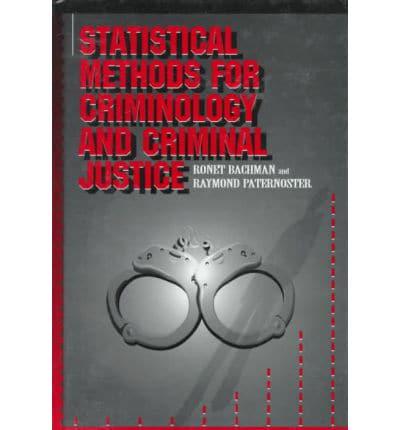 Statistical Methods for Criminology and Criminal Justice