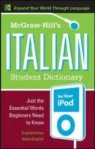 McGraw-Hill's Italian Student Dictionary for Your iPod