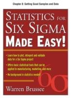 Statistics for Six Sigma Made Easy, Chapter 8
